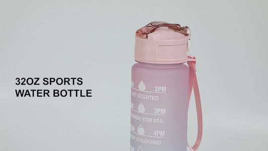 1 Liter Water Bottle Motivational Sport Water Bottle Leakproof Drinking Bottles Outdoor Travel Gym Fitness Jugs For Kitchen